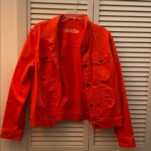Red/ Dark Orange denim jacket (only worn twice!)